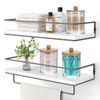 SUMTree 4 Pcs Apothecary Jars Cotton Ball & Swabs Holder