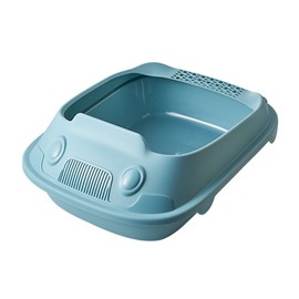 Semi Enclosed Cat Litter Box Odor Insulation Prevent Slip Large Capacity Cat Litter Tray for Cat Kitten Supplies