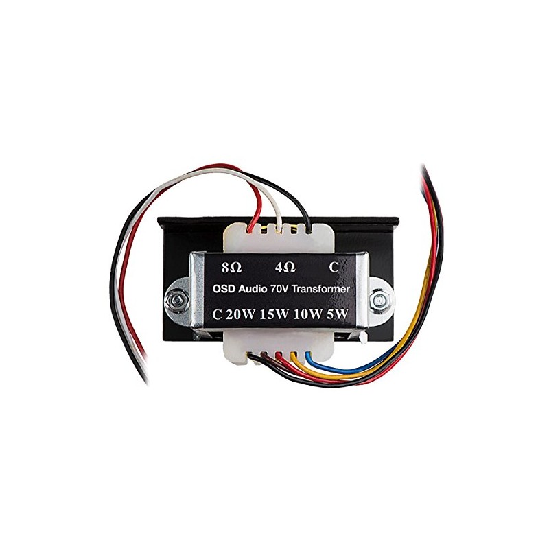 OSD Audio Commercial 70V Transformer for Speakers, 20W, 15W, 10W,