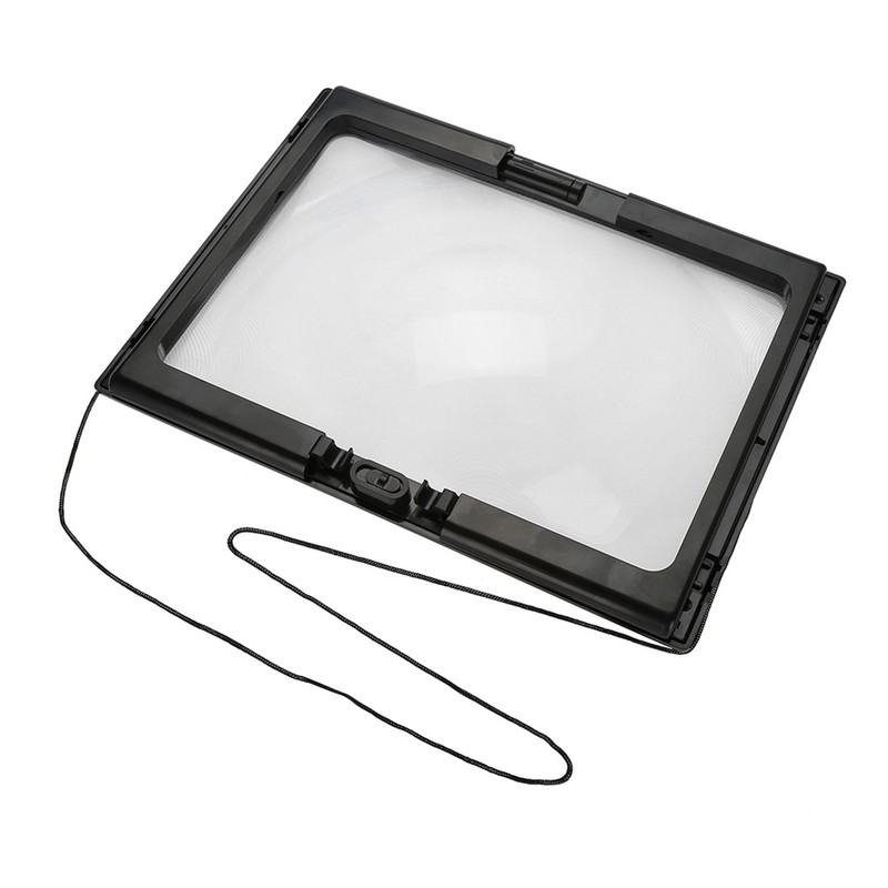 Foldable Ultrathin A4 Full Page Magnifying Glass with 3X Magnifier