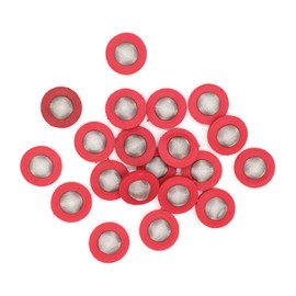Hanobo 20 Pcs Stainless Steel Hose Coupling Filter Washers, Hose Screen Washers with Strainer, Fittings for 3/4 Inch Garden Hose Connector（Red）