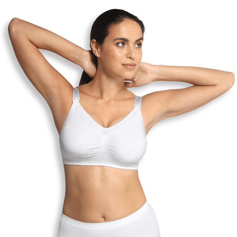 Carriwell Seamless Gelwire Nursing Bra (Large, White)
