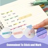 2400 PCS Sticky Tabs, Coloured Repositionable Book Flags Strip Index