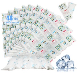 Reusable Ice Packs for Lunch Box, 4.7x2.2 Inch, 48 Sheets
