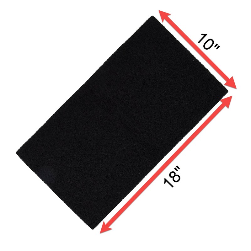 PENN-PLAX Carbon Infused Aquarium Filter Media Pad – Easy to