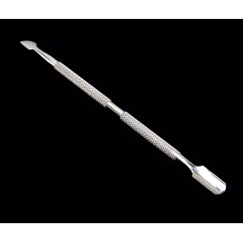 Beauty Headquarters STAINLESS STEEL CUTICLE PUSHER WITH SPOON REMOVER