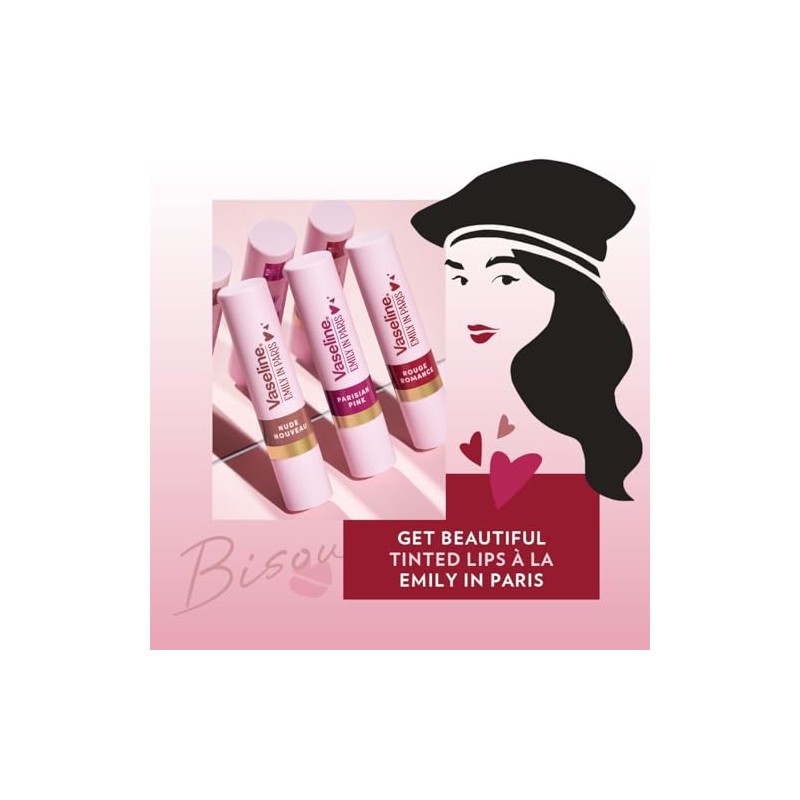 Vaseline Emily in Paris Bálsamo Labial Color Rojo, 3.0g
