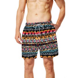 Lansbojun Swim Turnk Funny Swim Shorts Quick Dry Swim Turnk Bathing Suits, Totem, Medium