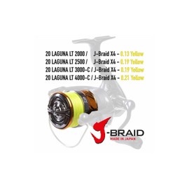 Daiwa 20 Laguna LT 4000-C Spinning Reel Spool with 0.21 mm J-Braid X4 Line