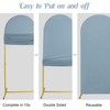 Set of 2 Wedding Arch Stand Cover Round Top Spandex