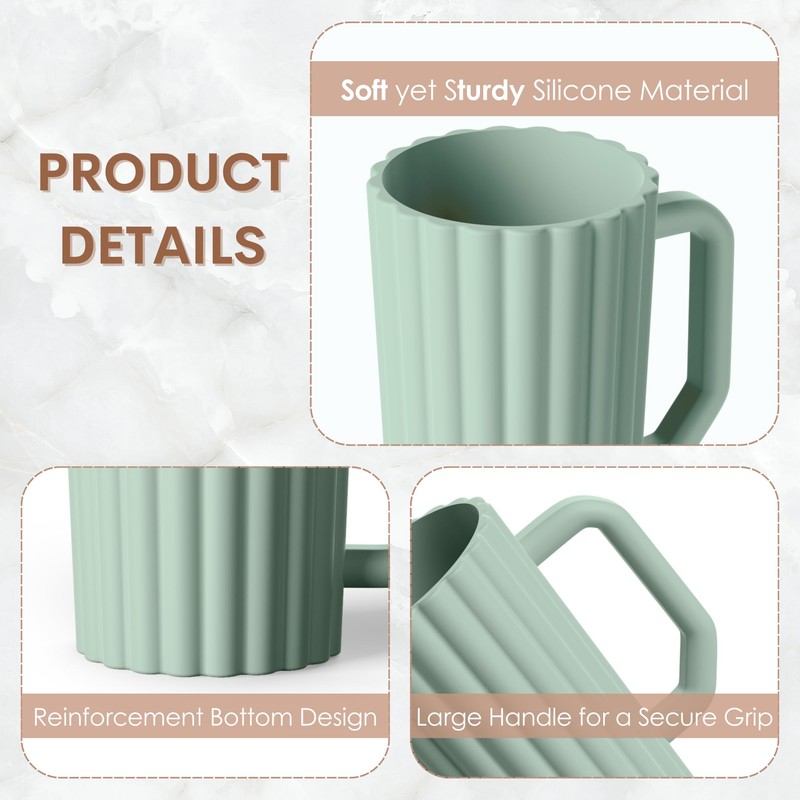 Mintlyfe Baby Bath Rinse Cup, Silicone Body Washing Rinser Cup