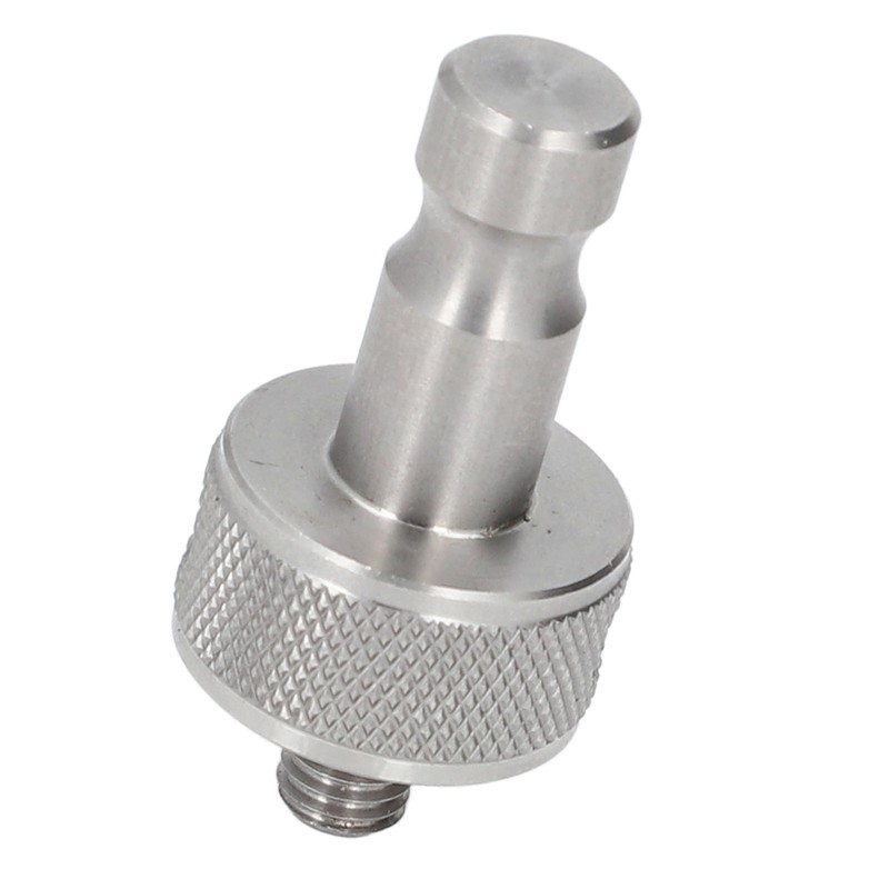 Prism Adapter Knurling Stainless Steel M8 Thread Survey Pole Adapter