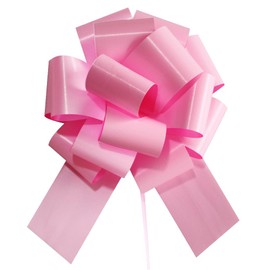 16 Pcs Pull Bows for Gift Wrapping,6 Inch Gift Bows for Presents,Birthday,Anniversary,Party,Christmas,Wreath,Holiday Celebration Gift Decoration (16Pcs Pink)