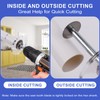 Inside Pipe Cutter for PVC Pipe（5Pcs Saw Blades）, Fit 3/8"