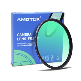 AMOTOK 52mm Ultra-Slim UV Camera Filter,16 Multi-Layer Coated HD/Waterproof/Scratch Resistant UV Filter with,Optical Glass+Aluminum Alloy Frame for Any 52mm Camera Lens (52mm)