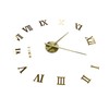 DIY Wall Clock Frameless Design Self Adhesive 3D Decorative Effect