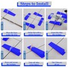 100PCS 2mm Plastic Tile Levelling Spacers, Floor & Wall Tile