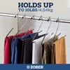 Zober Pants Hangers Non Slip - 20 Pack Open Ended