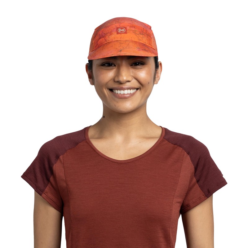 Buff Unisex Pack Speed Caps, Nectarine, S UK Red