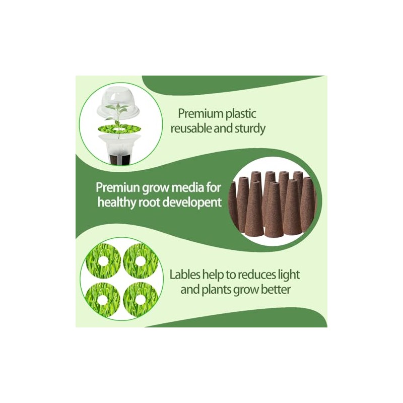 67-Piece Hydroponic Seed Pod Kit for Indoor Gardening