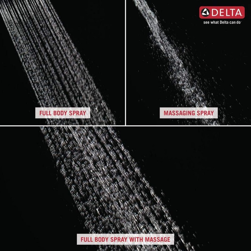Delta Faucet 3-Spray Touch-Clean Shower Head, Chrome 52680