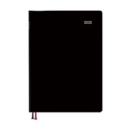 Daigo E8314 2025 Appointment Weekly A5 Notebook, One Week, Black, Begins December 2024