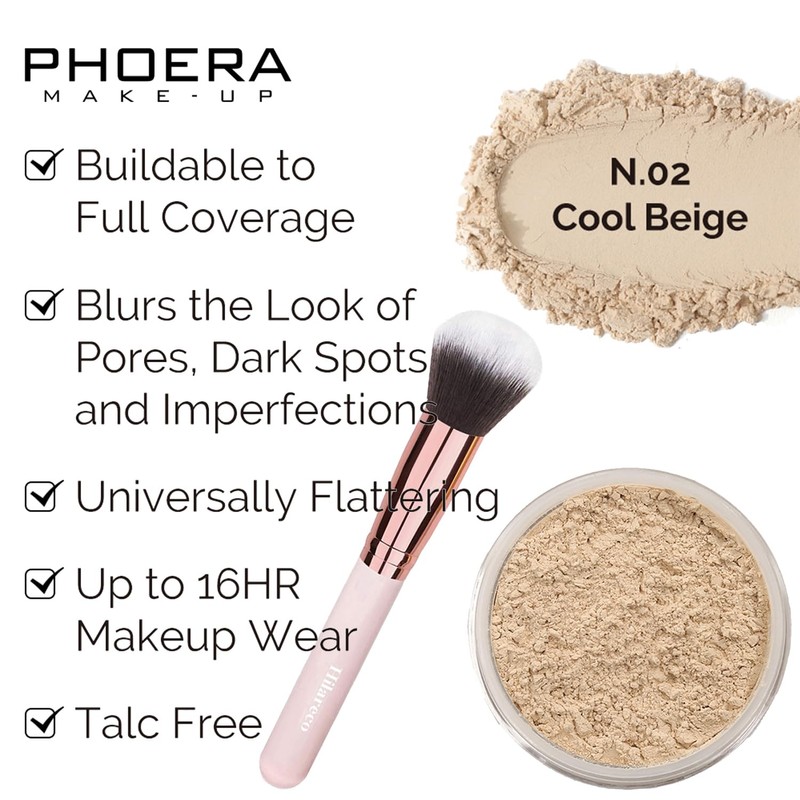 Phoera Foundation, Phoera Primer, Phoera Powder, Concealer Cover Liquid Matte