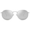 SojoS SJ1014 fashion round, polarised, unisex, sunglasses, mirrored lenses, sunglasses