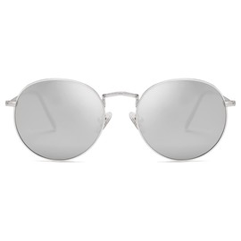 SojoS SJ1014 fashion round, polarised, unisex, sunglasses, mirrored lenses, sunglasses - 51