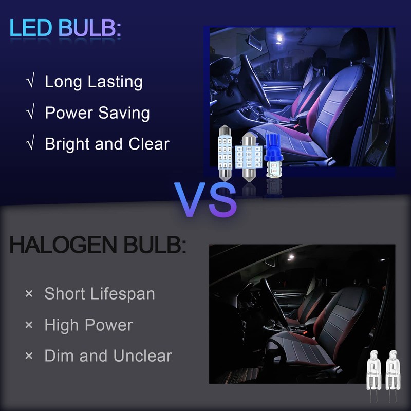 24PCS LED Interior Replacement Bulbs, Interior Car Lights, Dome Light