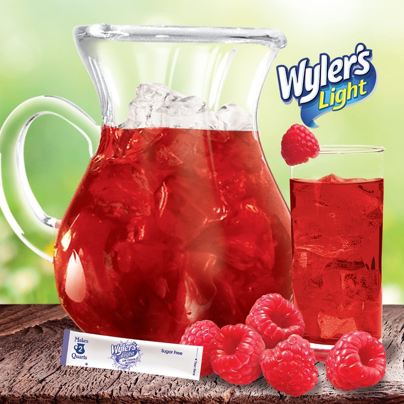 Wyler's Light Pitcher Packs, Water Drink Mix,Raspberry,6 Pitcher Packets
