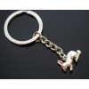 Unbranded 3D Cute Bunny Rabbit Cottontail Silver Pendant Charm Keychain