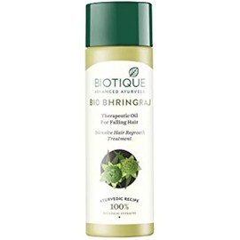 Biotique Bio Bhringraj Therapeutic Oil for Falling Hair - 120ml/ 1Pack I Supports Normal Hair Growth I Helps Repair Damaged Hair