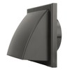 Vents 4 inch 100 mm Brown External Hooded Cowled Extractor