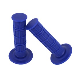Runfarr 1 Pair Motorcycle Handlebar Grips,7/8" 22mm Universal Rubber Motorcycle Handlebar Hand Grips Bar End for Pit Dirt Bike Motorcycle-Blue