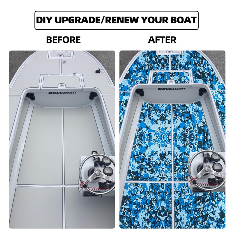 FOCEAN Boat Flooring EVA Foam Boat Decking Marine Flooring Brushed