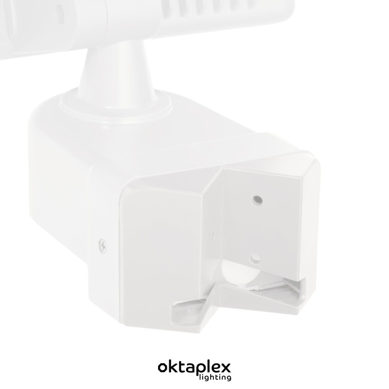 Oktaplex lighting Corner Wall Bracket White | Suitable for Outside