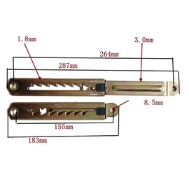 LNIMIKIY Lifting Bar 1 Pair Angle Hinges for Home Practical with Bracket Headrest Durable Desk Adjustable Sofa Bed 7 Speed Hardware Accessories