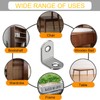 30Pcs L Bracket Right Angle Corner Braces, Stainless Steel 20x20mm