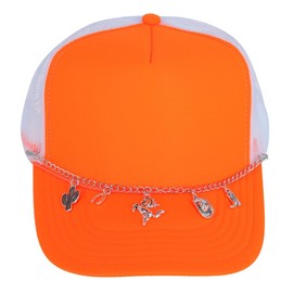 Western Cowboy Silver Trucker Hat Chain, Silver