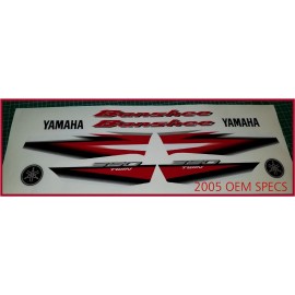 banshee 2005 yamaha banshee full graphics kit decals stickers OEM SPECS
