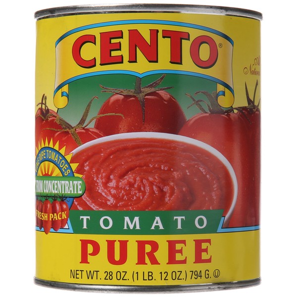 Cento Tomato Puree, 28-Ounce Cans (Pack of 12)