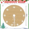 HEKOBAG Christmas Tree Skirt Round 100cm Christmas Tree Mat Brown