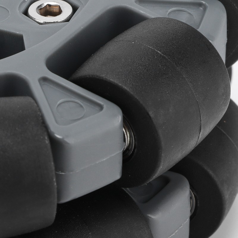 100mm Durable Nylon Rubber Bearing Rollers Omni Wheels for Robot