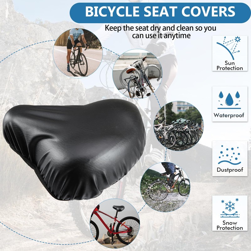 Bicycle Seat Waterproof Sunproof Dustproof Protective Cover Washable Seat Cover
