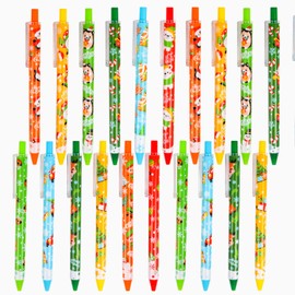 DERAYEE 36PCS Christmas Retractable Pen, Christmas Ballpoint Pens with Black Ink for Kids Adults Office Home School Supplies Xmas Gift Party Favors
