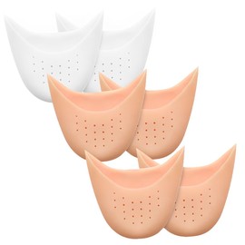 IKOPFLN 3 Paar zehenpolster,Zehenschutz Silikon Soft Gel Zehenkappen Zehenschoner Ballett Spitzenschoner Metatarsal Pads Schutz Für Spitzenschuhe Ballettschuhe High Heel Pumps Schmerzlinderung
