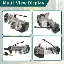 AUTOKAY 35100-SDA-A71 Ignition Switch Lock Cylinder Auto Trans with 2 Chip Keys Fits for Honda Accord Civic CRV