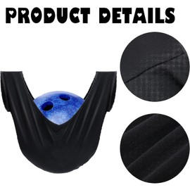 KALASONEER Bowling Ball Polisher Cleaner,Bowling Ball Bag,Washable and Durable Microfiber Material (Black)