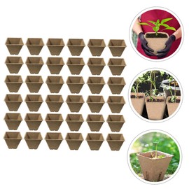 CIYODO 100pcs Paper Nursery Pots for Seedlings Planting Containers for Indoor and Outdoor Use for Flowers and Tomatoes